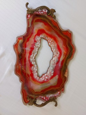 Resin Tray geode for decoration