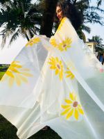 Organza Dupatta Handpainted