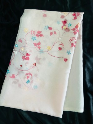 Organza Dupatta Handpainted