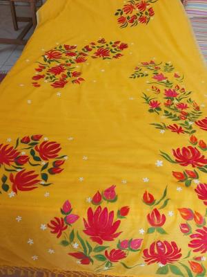 Chanderi Silk Handpainted