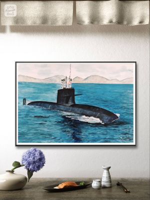 INS Kalvari Watercolor