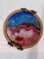 Resin Tray Red Blue