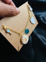 Resin and charms bracelet