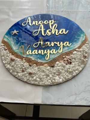 Resin Name plate Sea Theme (4 Names)