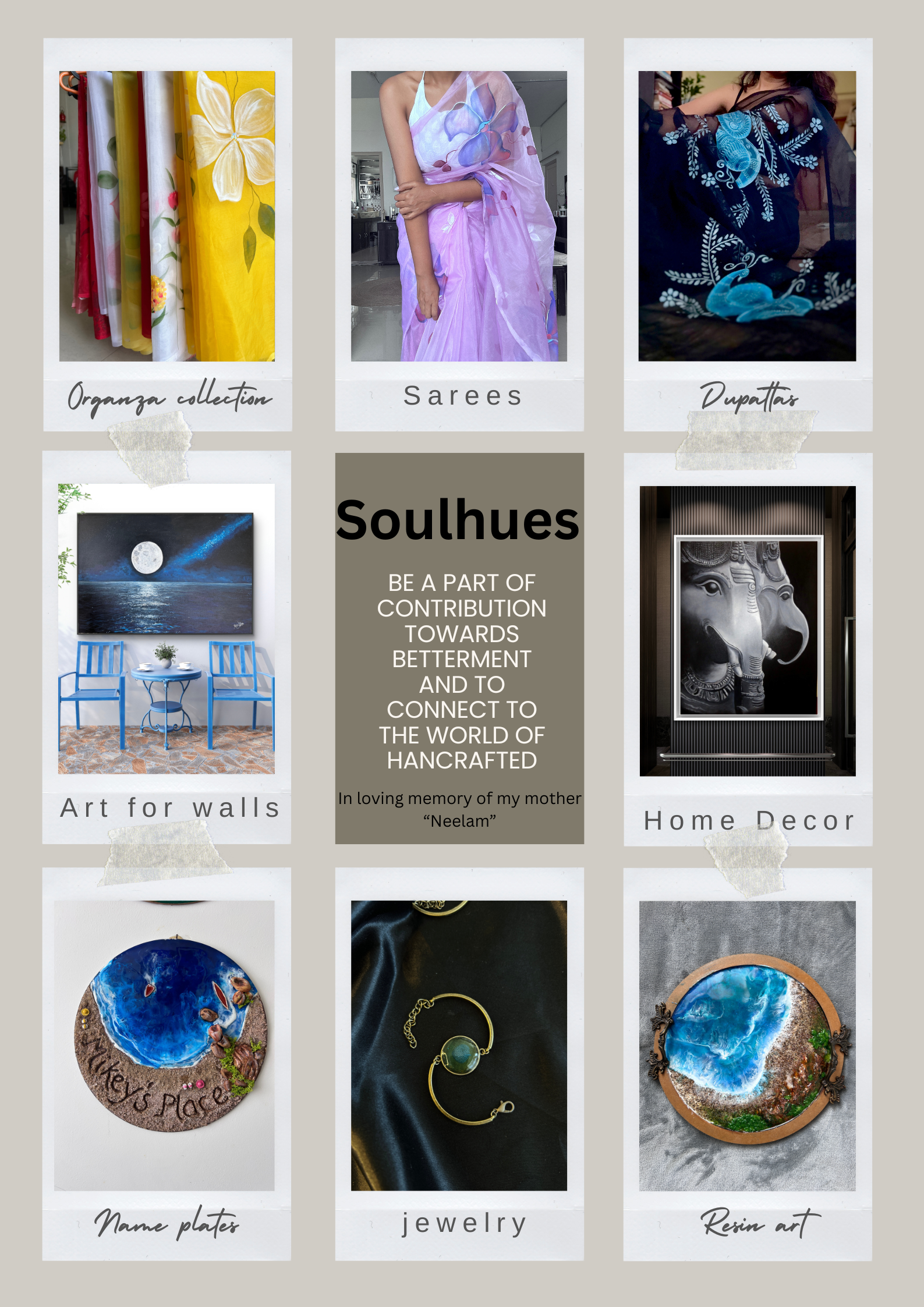 Street Portraits Collage Poster