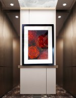 Red Yellow Roses ;Made on A4 sheet/Framed