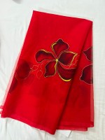 Organza Dupatta Red