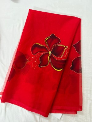 Organza Dupatta Red