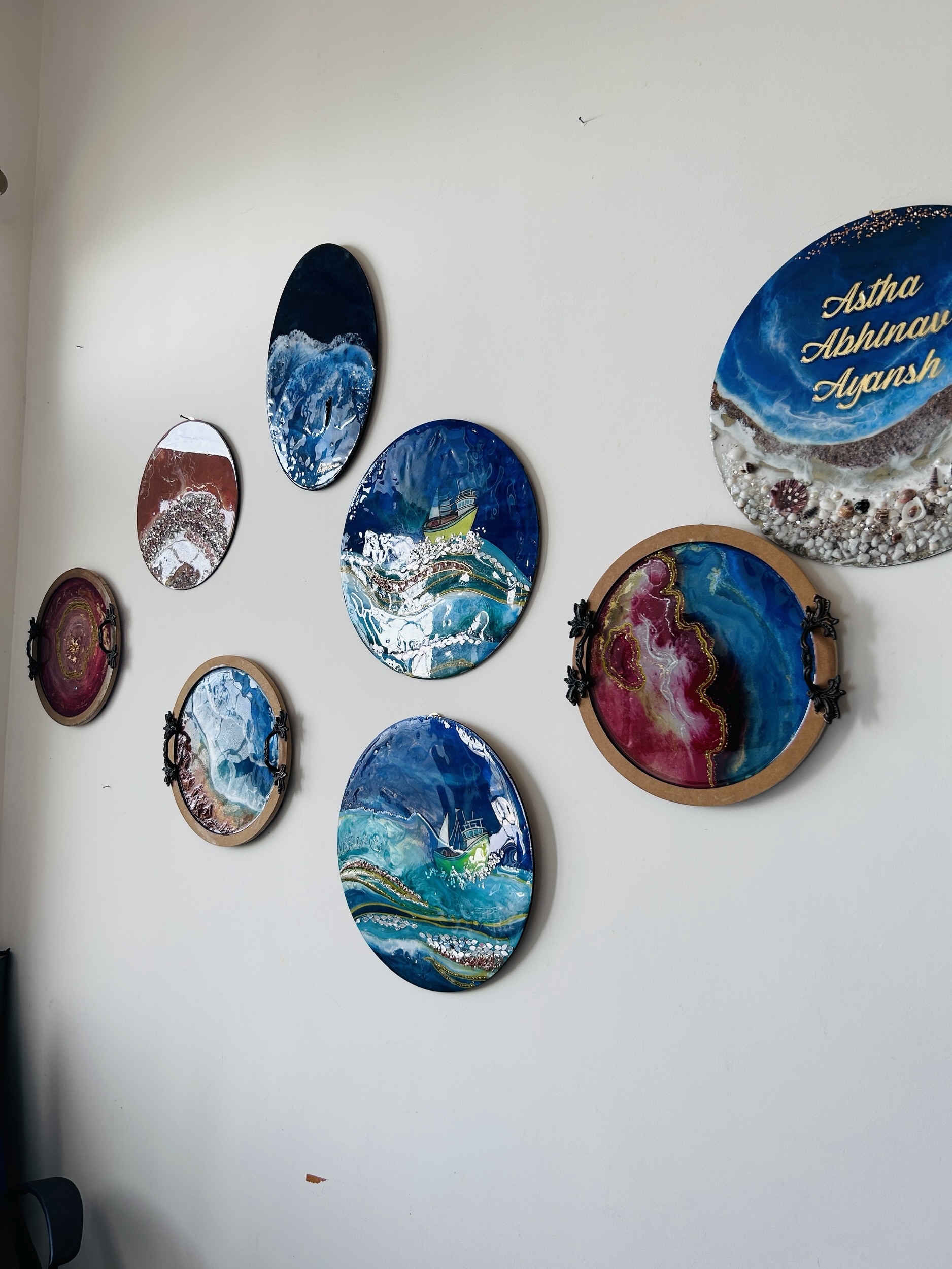 Wall Art Resin Geode 5 Wall Art Resin Geode - Image 5