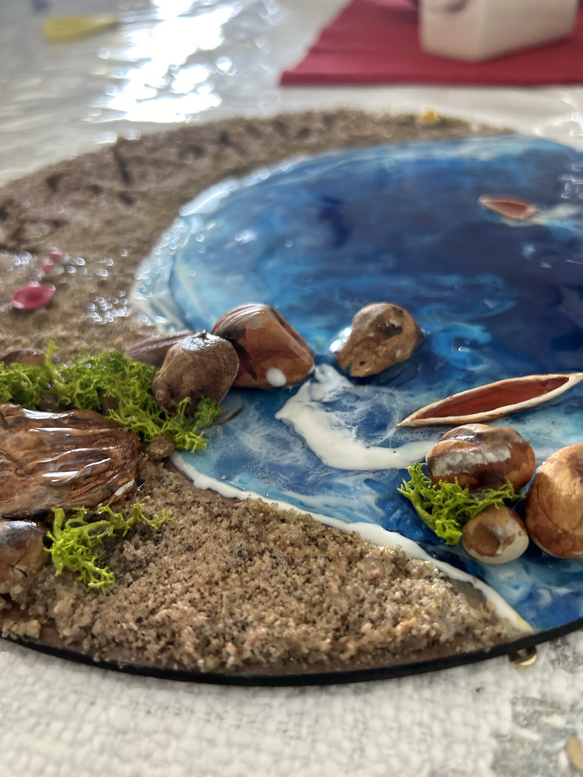 Resin name plate round seaside sand 4 Resin name plate round seaside sand - Image 4