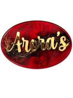 Resin Nameplates Abstract Red