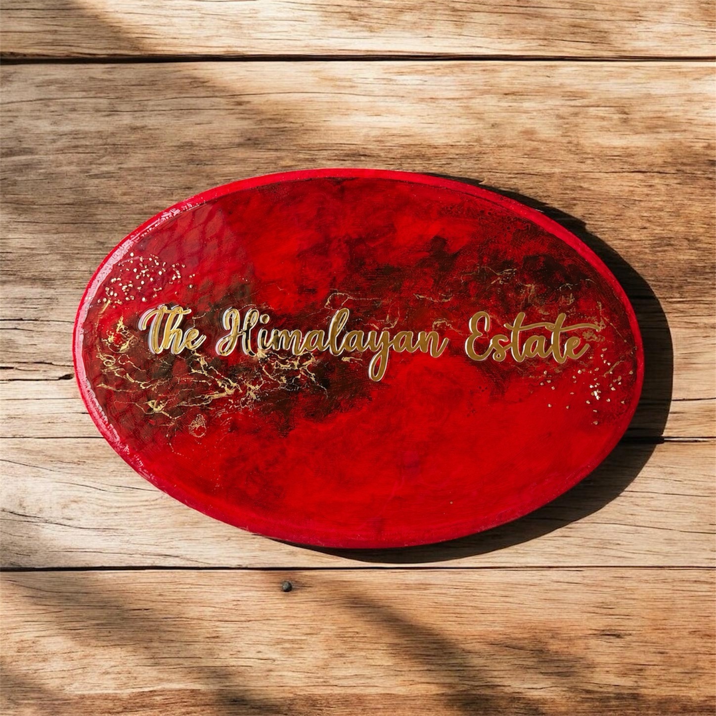 Resin Name Plate – Elegant Geode Marble Design | Soulhues 2 Resin Name Plate – Elegant Geode Marble Design | Soulhues - Image 2